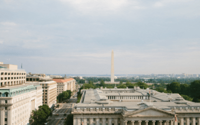 rooftop view of Washington, DC